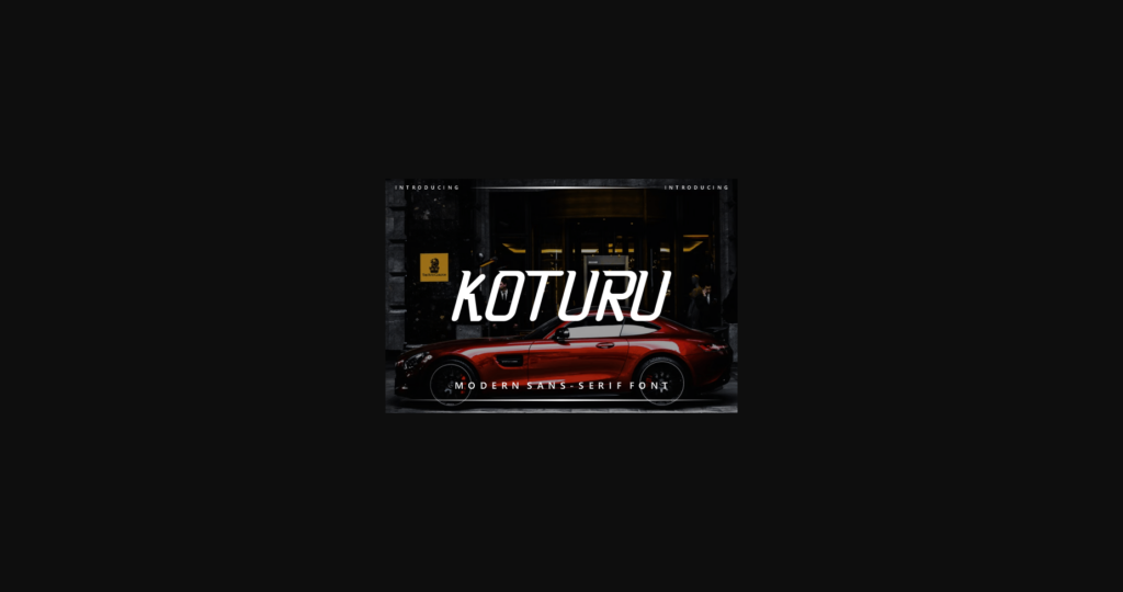 Koturu Font Poster 3