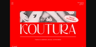 Koutura Font Poster 1