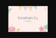 Kowhom Fu Font Poster 1