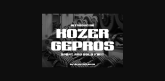 Kozer Gepros Font Poster 1