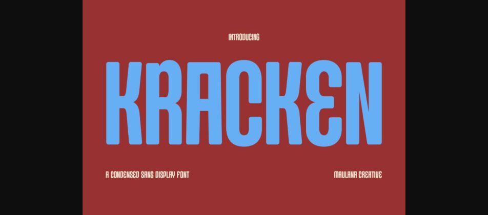 Kracken Font Poster 3