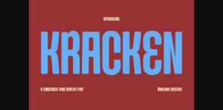 Kracken Font Poster 1