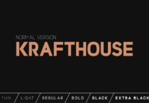 Krafthouse Font Poster 1