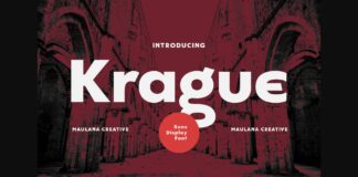 Krague Font Poster 1