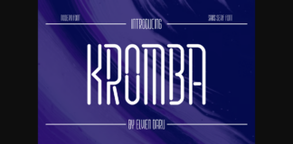 Kromba Font Poster 1