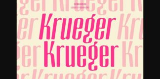 Krueger Font Poster 1