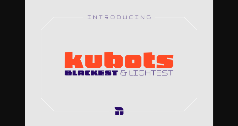 Kubots Font Poster 3