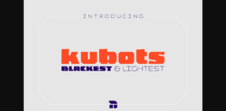 Kubots Font Poster 1