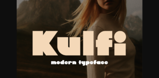 Kulfi Font Poster 1