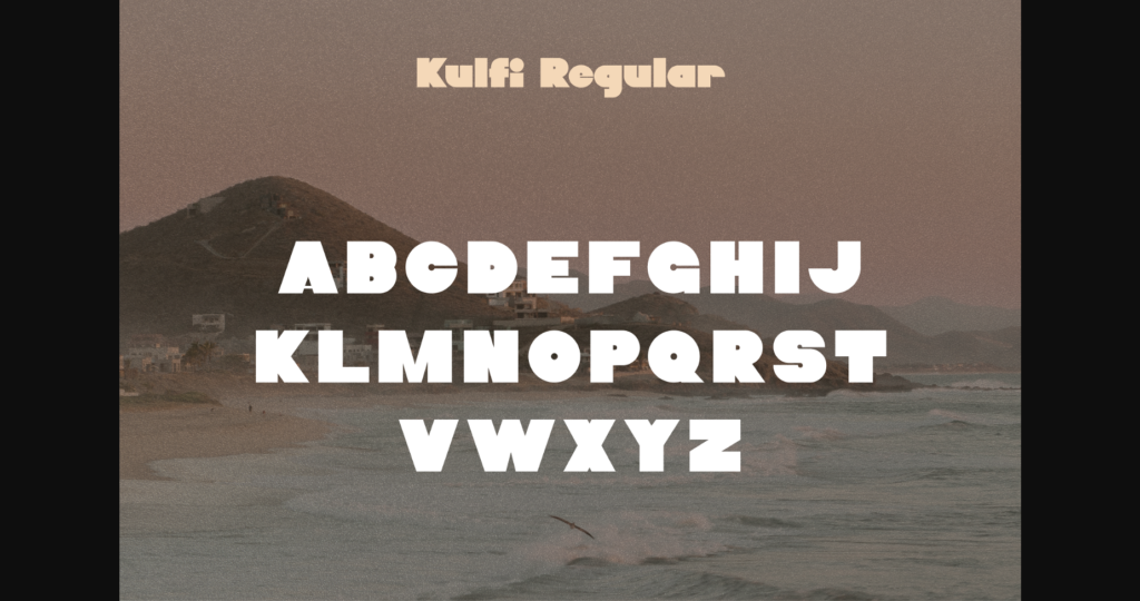 Kulfi Font Poster 2