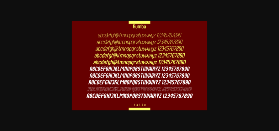 Kumba Font Poster 6