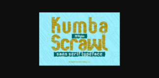 Kumba Scrawl Font Poster 1