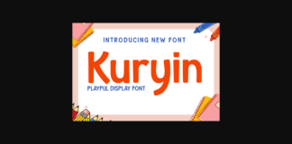 Kuryin Font Poster 1