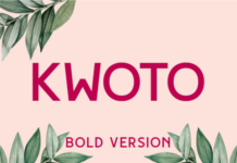 Kwoto Bold Font