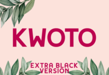 Kwoto Extra Black Font