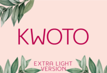 Kwoto Extra Light Font