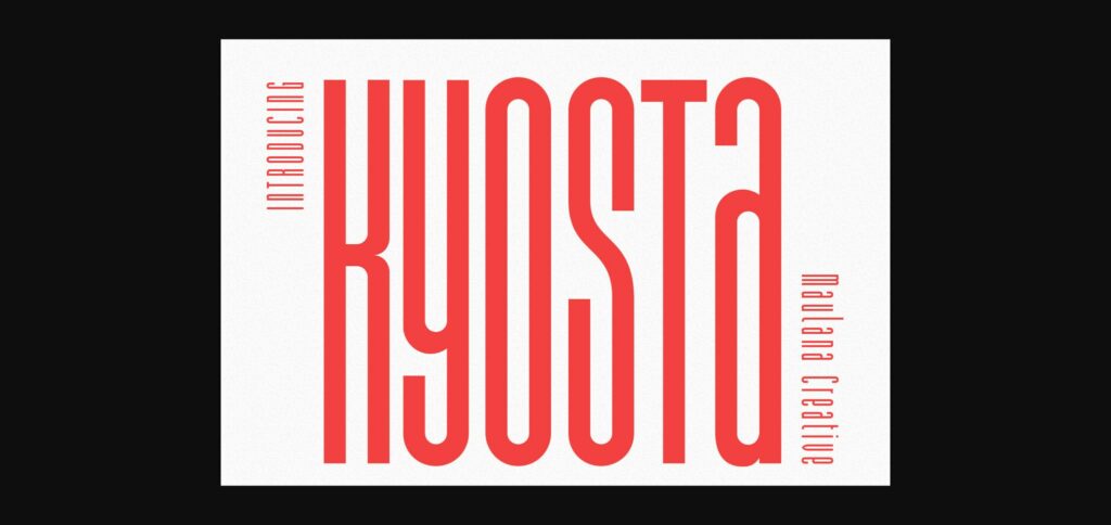 Kyosta Font Poster 3