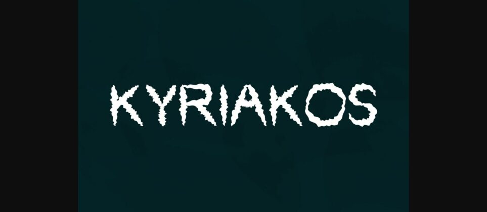 Kyriakos Font Poster 3