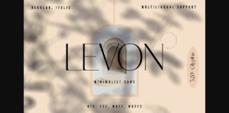 Levon Font Poster 1