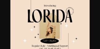 Lorida Font Poster 1