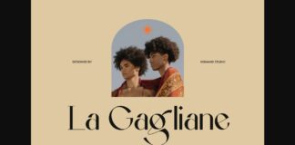 La Gagliane Font Poster 1