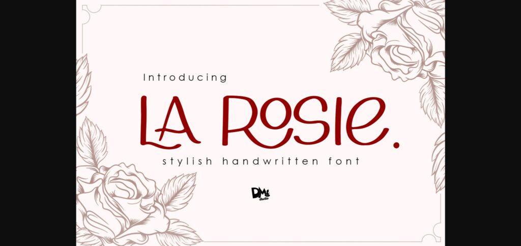 La Rosie Font Poster 1