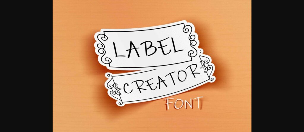 Label Creator Font Poster 3