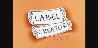 Label Creator Font Poster 1