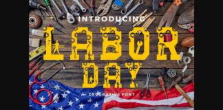 Labor Day Font Poster 1