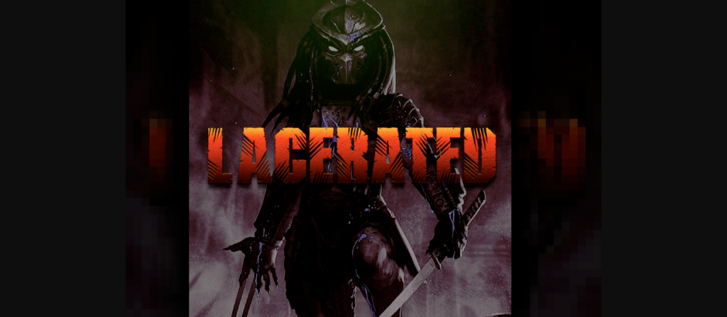 Lacerated Font Poster 3