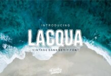 Lacqua Font Poster 1