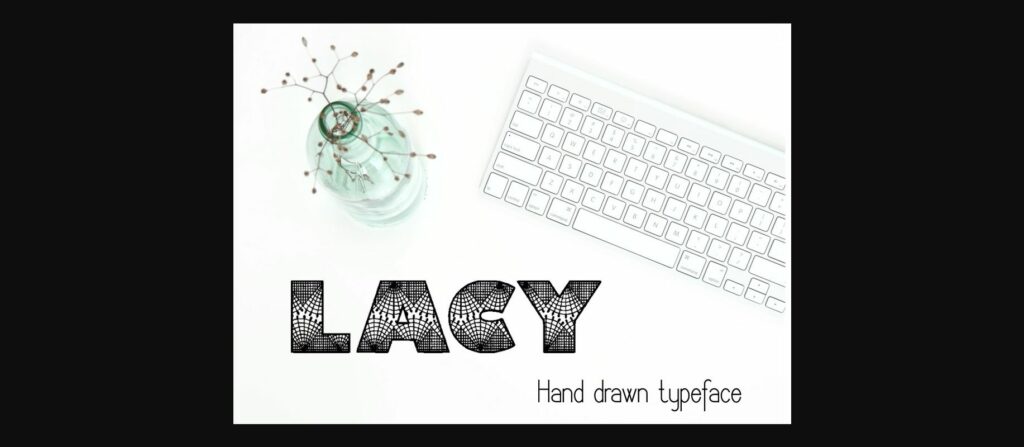 Lacy Font Poster 3