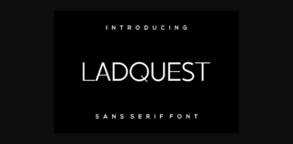 Ladquest Font Poster 1