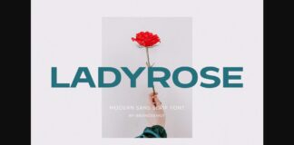 Ladyrose Font Poster 1