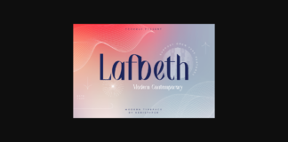 Lafbeth Font Poster 1