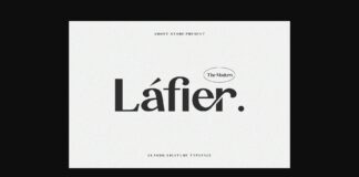 Lafier Font Poster 1