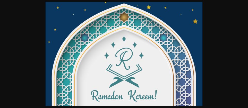 Lailatul Ramadan Monogram Font Poster 5