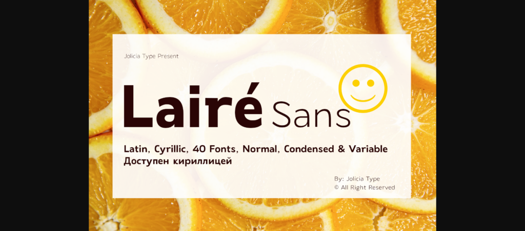 Laire Sans Font Poster 3