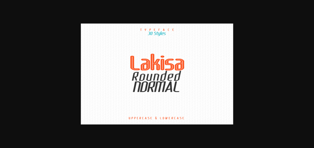 Lakisa Rounded Font Poster 3