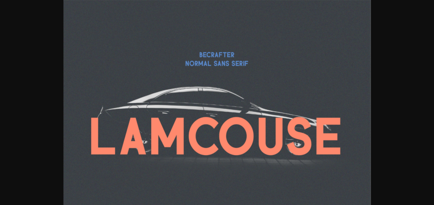 Lamcouse Font Poster 3