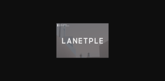 Lanetple Font Poster 1