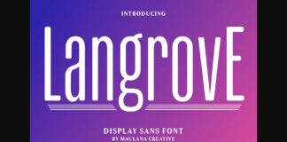 Langrove Font Poster 1