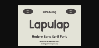 Lapulap Font Poster 1