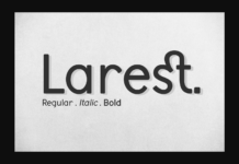 Larest Font Poster 1