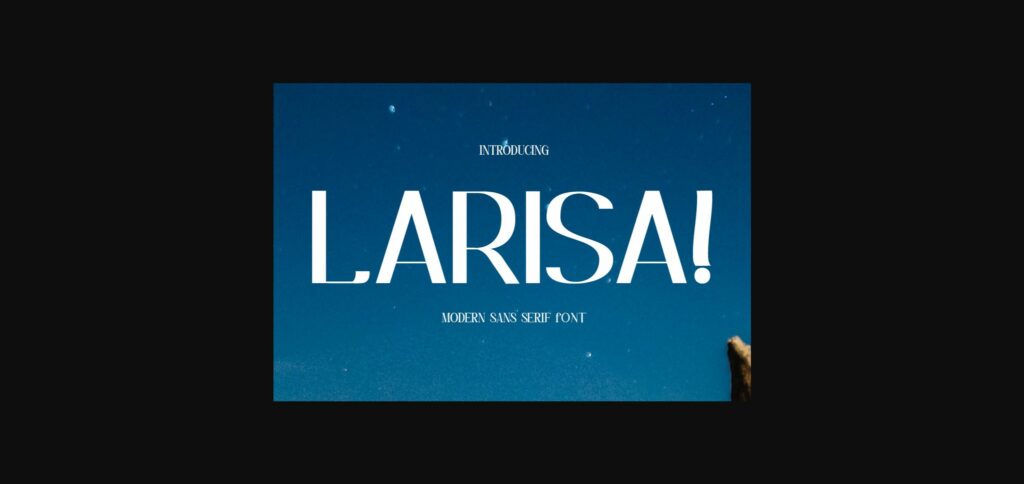 Larisa Font Poster 1