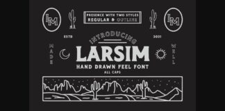 Larsim Font Poster 1