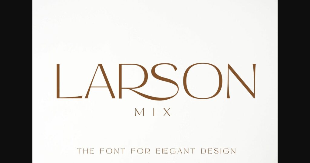 Larson Mix Font Poster 3