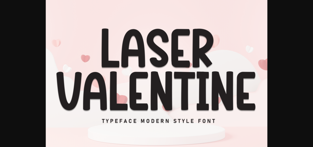 Laser Valentine Font Poster 3