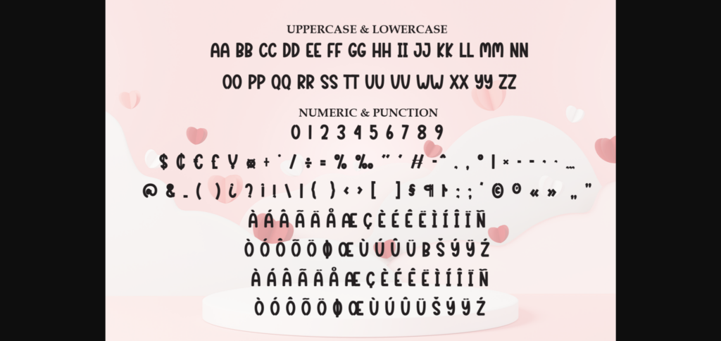 Laser Valentine Font Poster 9