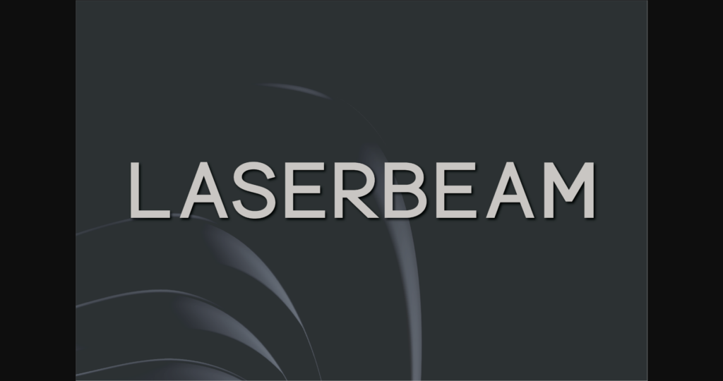 Laserbeam Font Poster 1